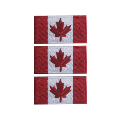 APPLIQUE CANADIAN FLAG 3.2CM X 1.9CM