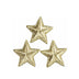 APPLIQUE 3 METALLIC STARS 3CM X 3CM
