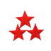 APPLIQUE 3 STARS 3CM X 3CM