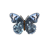 APPLIQUE BUTTERFLY WITH SEQUINS 6.5CM X 4.9CM