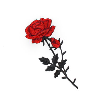 APPLIQUE ROSE 13.2CM X 5CM