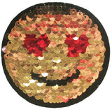 APPLIQUE REVERSE SMILE MERMAID SEQUINS 7.9CM X 7.9CM