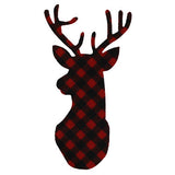 APPLIQUE REINDEER HEAD 5.5CM X 10CM