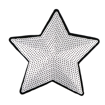 SEQUIN LARGE STAR APPLIQUE