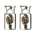 METAL CORD STOP 1 HOLE FLAT BULLET   15MMX10MMX5MM (7MM HOLE)