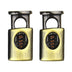 METAL CORD STOP 1 HOLE FLAT BULLET   15MMX10MMX5MM (7MM HOLE)