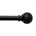 DRAPERY ROD 1" WITH FLORAL DESIGN  FINIALS 36"-72"