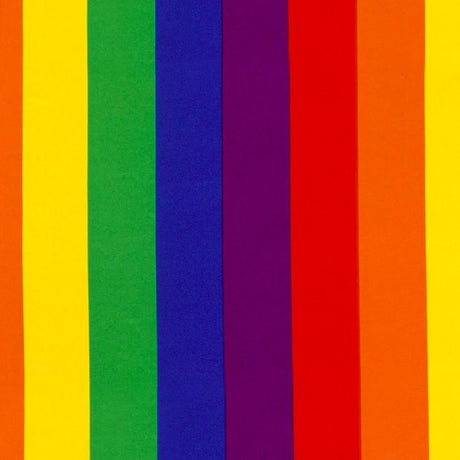 polyester 2" pride stripe
